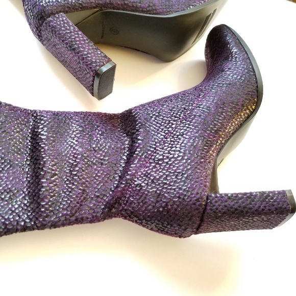 Chinese Laundry Boot 6M Purple Gray Glamorous - Picture 6 of 8